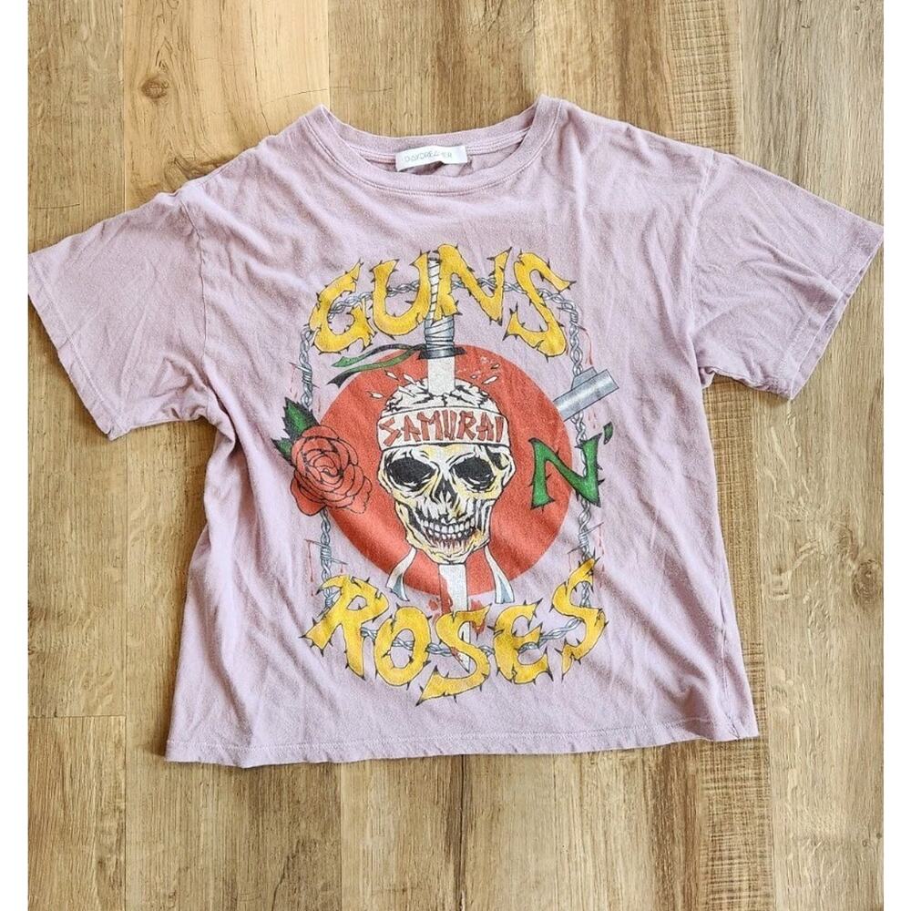 Daydeamer Women's Guns N Roses Xs Samurai T-Shirt Cotton Lilac VGUC SOFT Rare!!